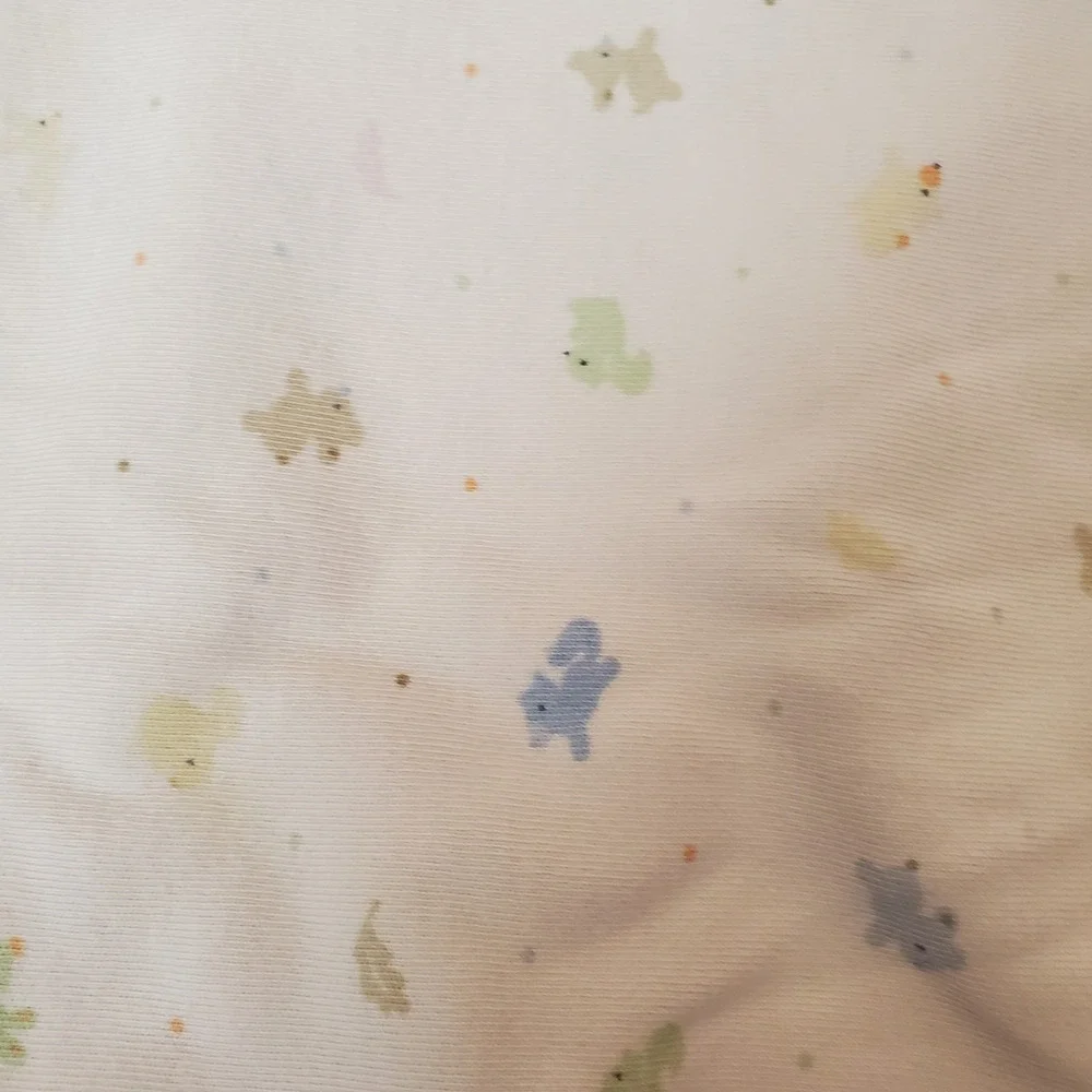 Vintage Childrens Place Yellow Velour Plush Baby Blanket Baby place Bear Duck‎